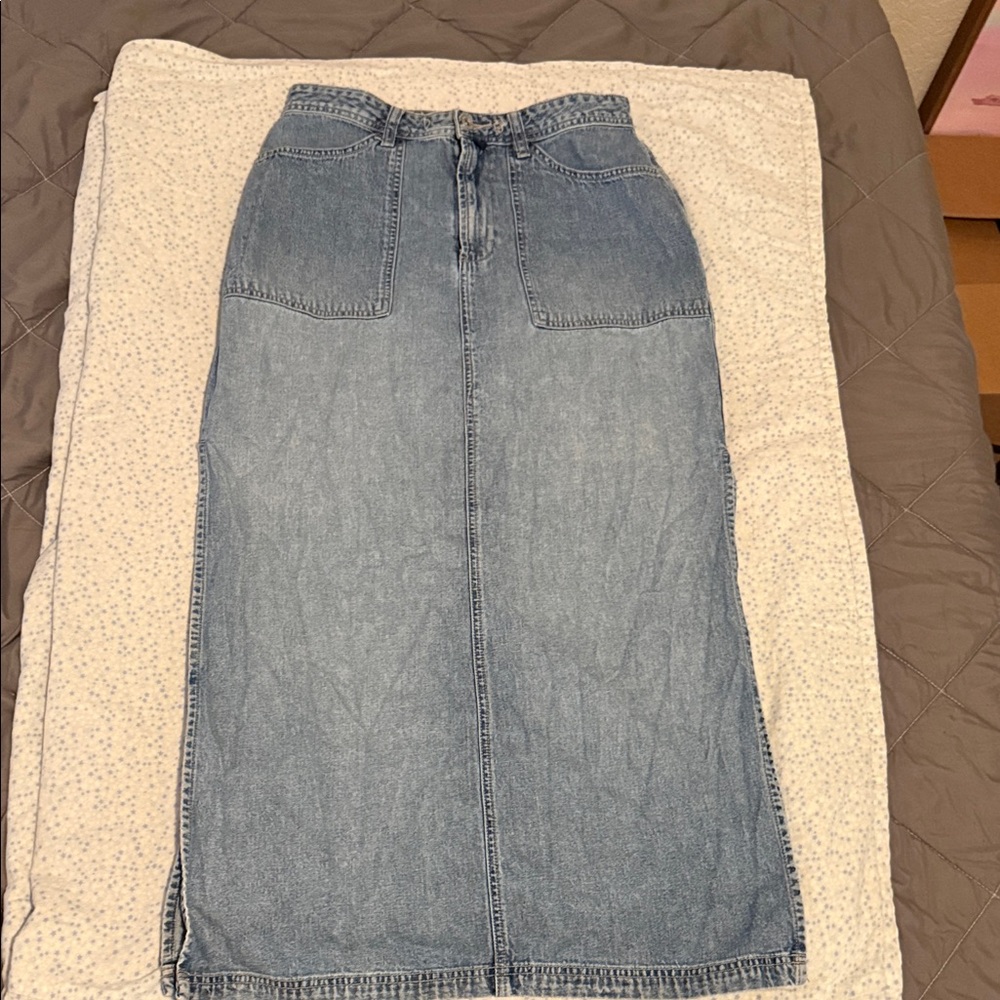 Route 66 Classic Blue Denim Skirt